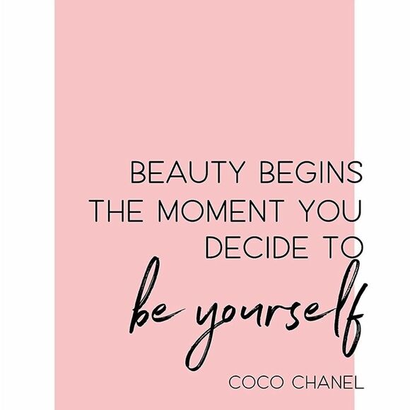 Coco Chanel #5 fashion inspirational quote print collection wall art - Picture 3 of 5